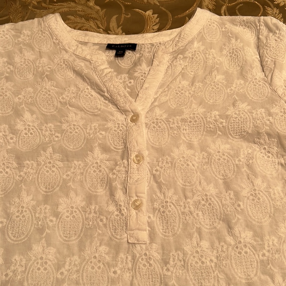 Talbots pineapple top - Picture 2 of 6